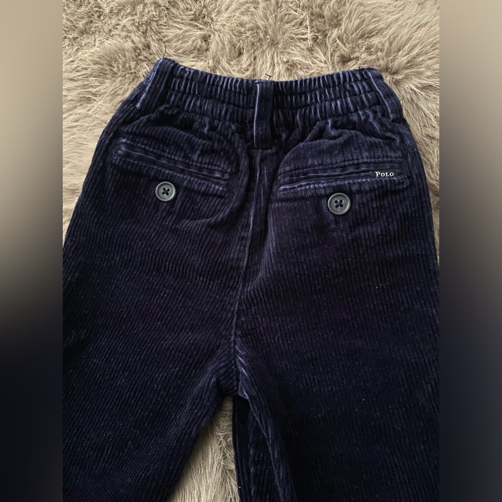 RALPH LAUREN  Blue corduroy pants - Picture 3 of 4